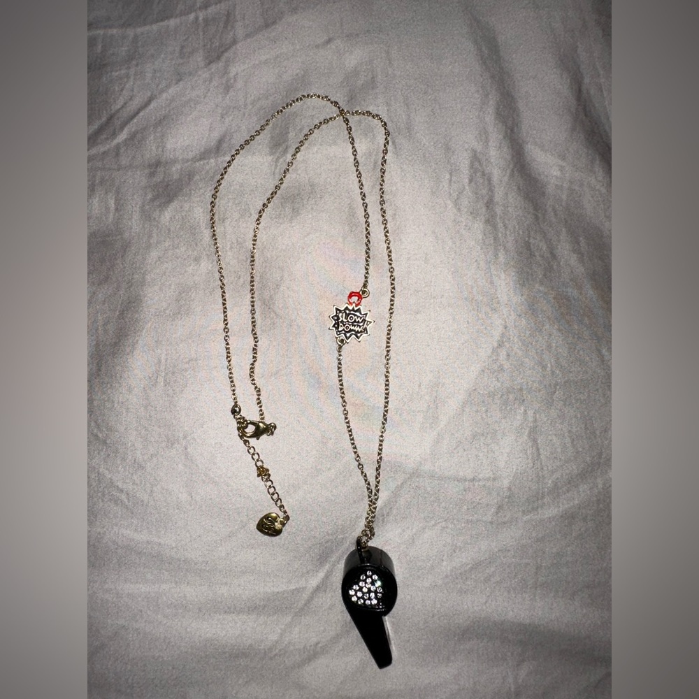 Betsey Johnson Whistle Necklace